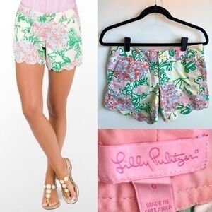 LILLY PULITZER Mariposa Buttercup Pink Shorts Sz 0